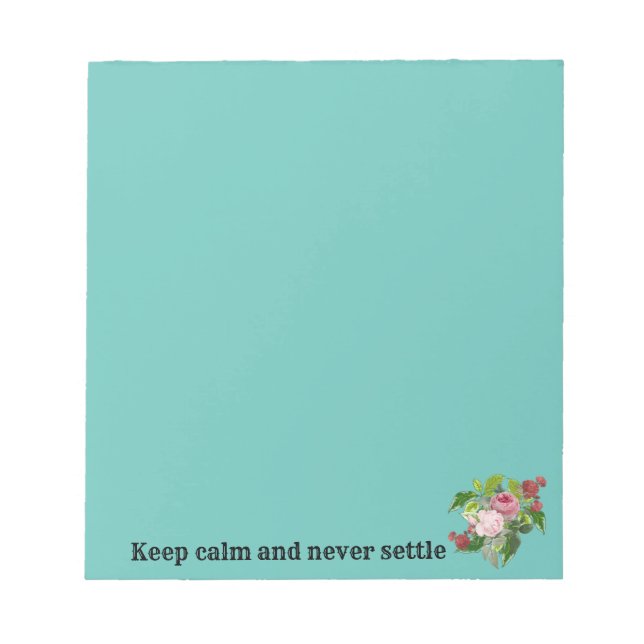 Blooming Garden Symphony Notepad (Front)