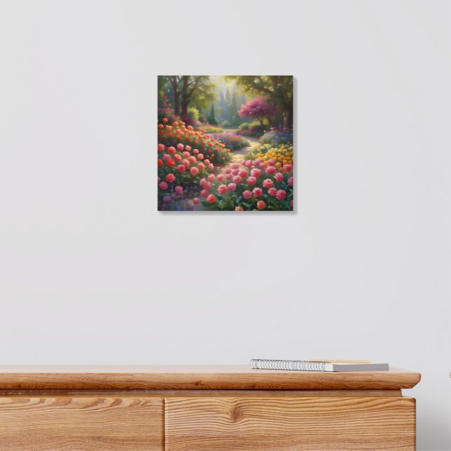 Blooming Garden Wood Photo Tile (Dresser)