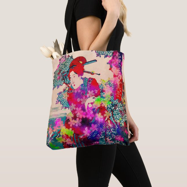 Blooming geisha Tote Bag (Close Up)