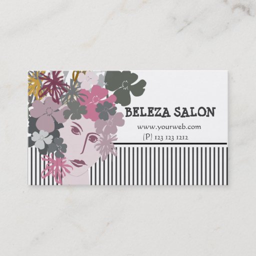 Customizable Blooming Goddess Unique Business Business Card