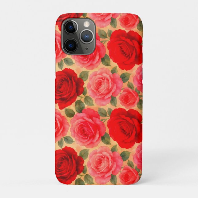 Blooming Grace – Watercolor Rose Harmony Case-Mate iPhone Case (Back)