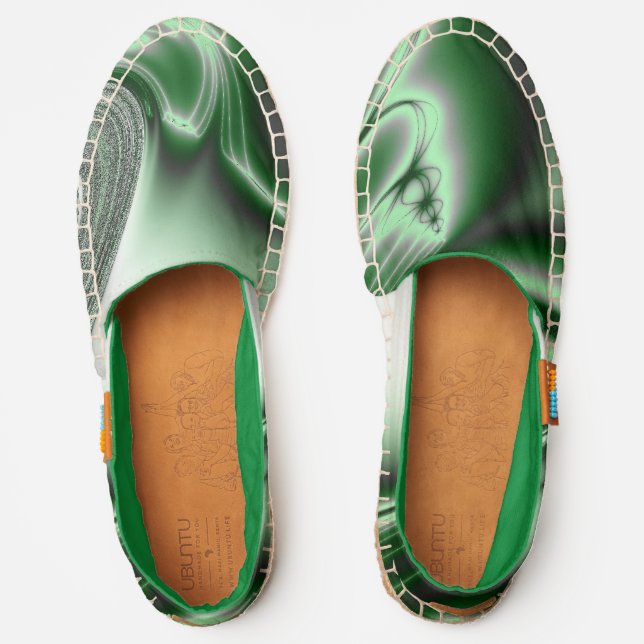Blooming Green Espadrilles (Front)