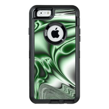 Blooming Green Fractal OtterBox Defender iPhone Case