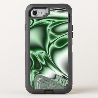 Blooming Green Fractal OtterBox Defender iPhone SE/8/7 Case