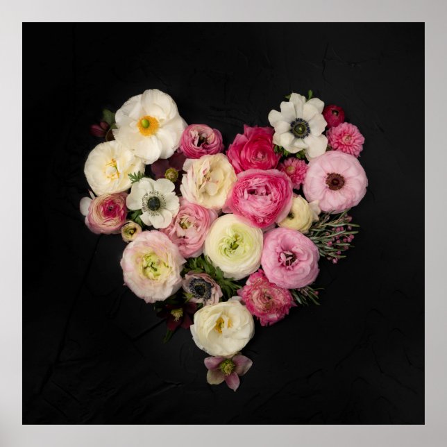 Blooming heart poster (Front)