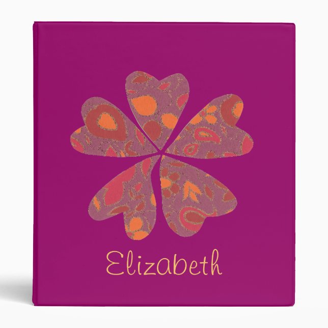 Blooming-hearts binder (Front)