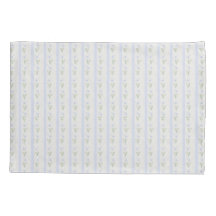 Blooming Heirloom Flower Stripe Blue Romance