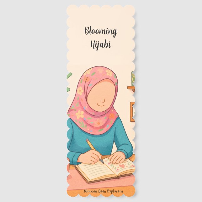 Blooming Hijabi Bookmark (Front)