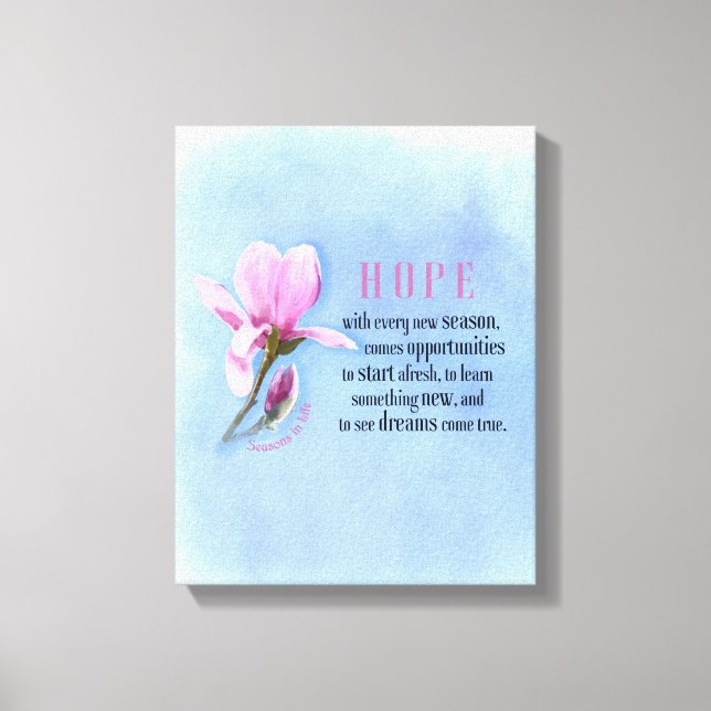 Blooming Hope Canvas Print (Front)