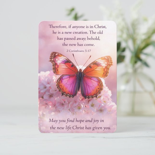 Blooming in God’s Grace Thank You Card (Standing Front)