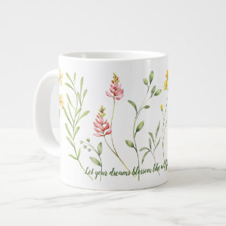 Blooming inspitation giant coffee mug