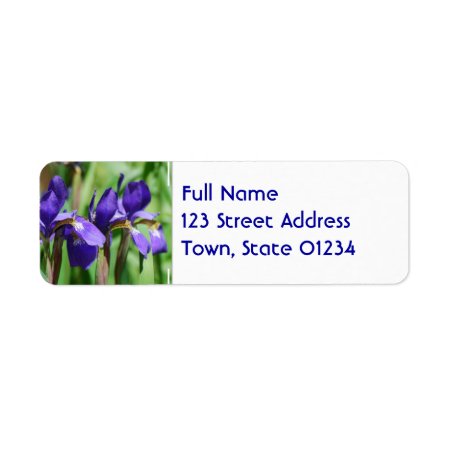 Blooming Iris Label