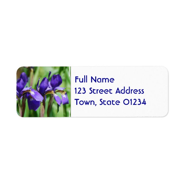 Blooming Iris Label (Front)