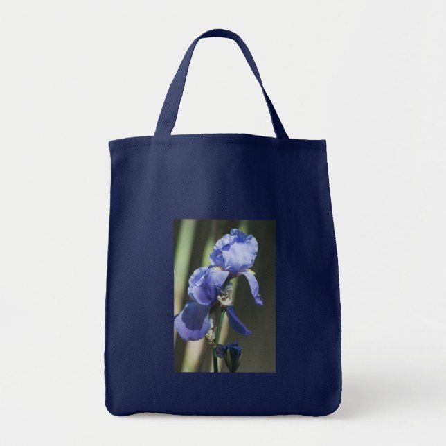 Blooming Iris Shopping Tote (Front)