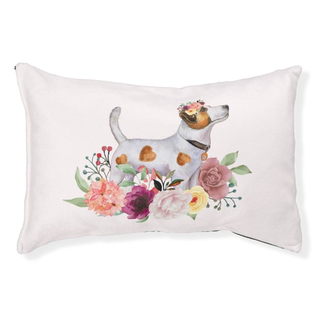 Blooming Jack Russell Dog Paradise Pet Bed (Front)