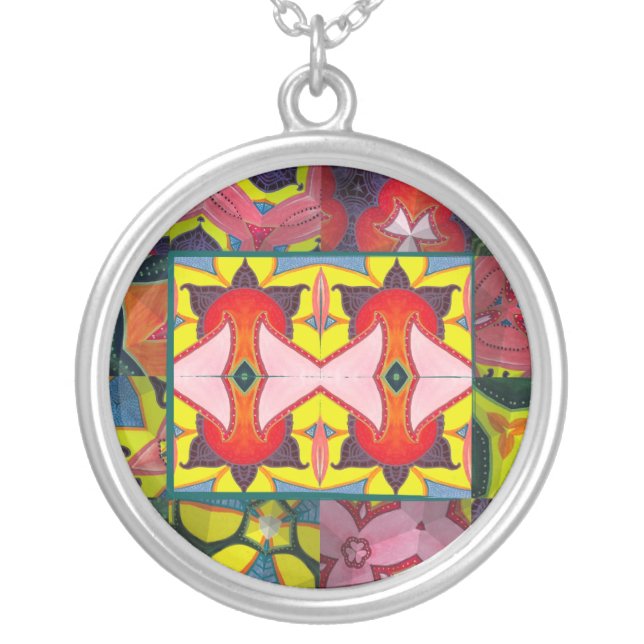 Blooming Journeys Silver Plated Necklace (Front)