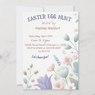 Blooming Joy: A Pastel Easter Celebration Invitation