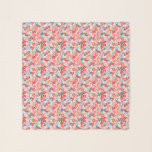 Blooming Joy Bright Bold Ditsy Floral Garden Scarf<br><div class="desc">Beautiful hand-drawn floral pattern featuring bright bold red,  pink,  and blue flowers turned into a stunning scarf. Perfect for wedding displays and decor,  favors and gifts,  and a chic accessory to send you off on your honeymoon!</div>