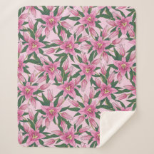 Blooming Lilies in Pastel Pink