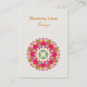 Blooming Lotus Chubby Business Card