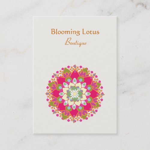 Blooming Lotus Chubby Business Card