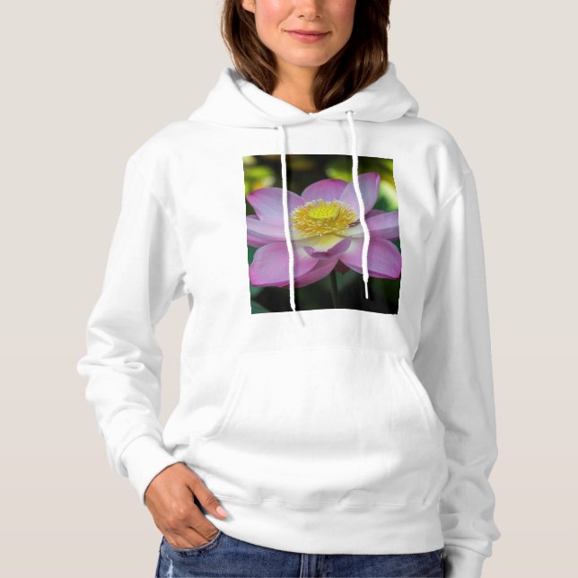 Blooming lotus flower, Indonesia Hoodie (Front)