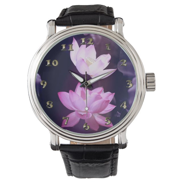 Blooming Lotus Flower Watch (Front)