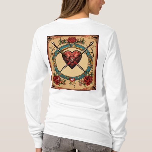 Blooming Love A Rose Embrace T_Shirt