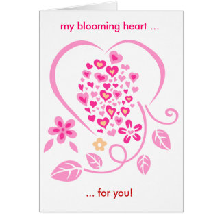 blooming love heart3, my blooming heart ..., ..... cards