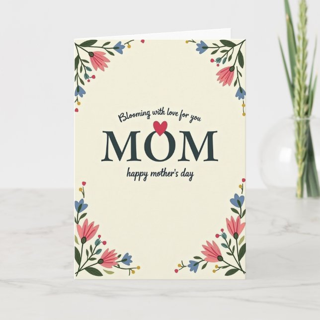 Blooming Love Mom Card (Front)