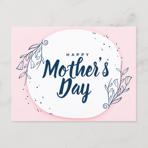 Blooming Love Mothers Day Floral Card Design