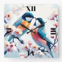 Blooming lovebirds