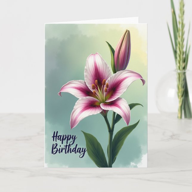 Blooming Magenta Bloom Card (Front)