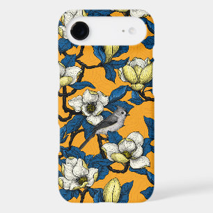 Blooming magnolia and titmouse bird 3 iPhone 17 air case