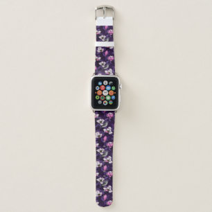 Blooming magnolia and titmouse bird 4 apple watch band