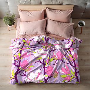 Blooming Magnolia  close-up Duvet Cover