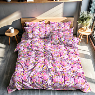 Blooming Magnolia Duvet Cover, Twin Size Cover