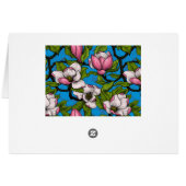 Blooming magnolia on blue (Back Horizontal)