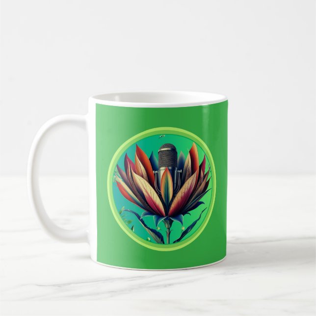 Blooming Microphone Coffee Mug (Left)
