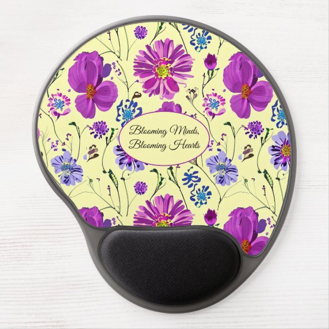 Blooming Minds, Blooming Hearts Gel Mouse Pad (Front)