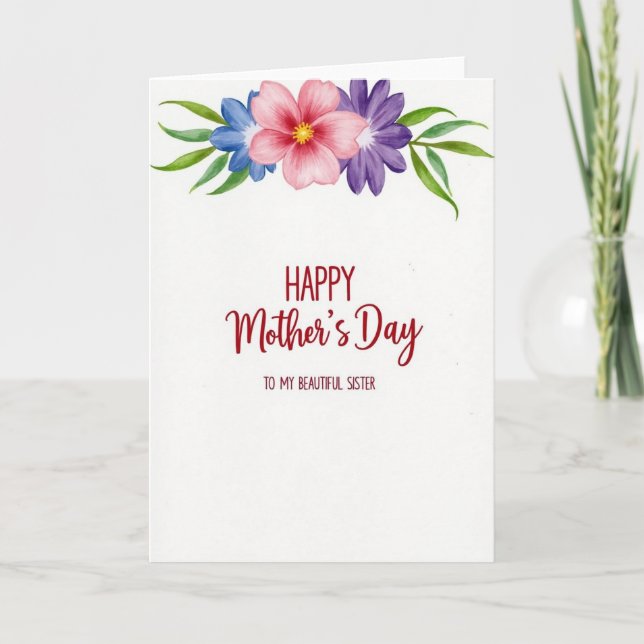 Blooming Mothers Day Arch Card (Front)