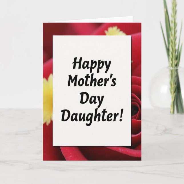 Blooming Mothers Day Daughter Card (Front)