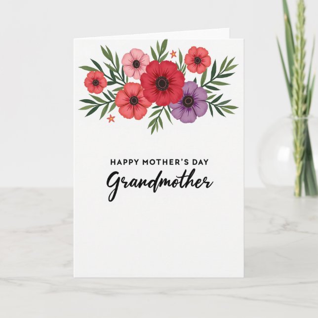 Blooming Mothers Day Design Card (Front)