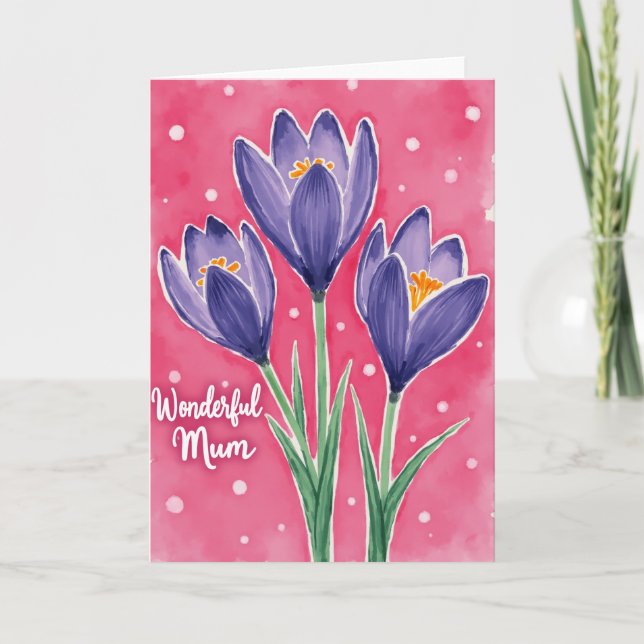 Blooming Mothers Day Flower Card (Front)