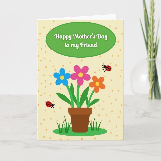 Blooming Mothers Day Garden Card (Front)