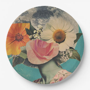 Blooming Mystery Under the Moon Paper Plates