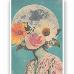 Blooming Mystery Under the Moon Sticker