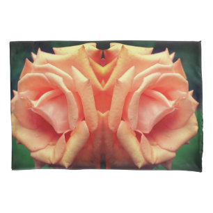 Blooming Peach Rose  Pillow Case