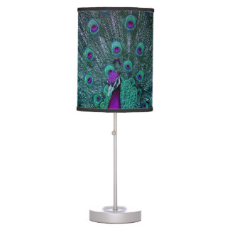 BLOOMING PEACOCK TABLE LAMP