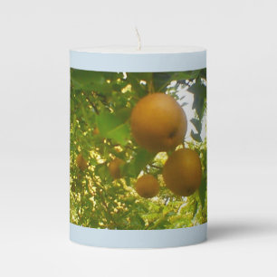 Blooming Pears Pillar Candle